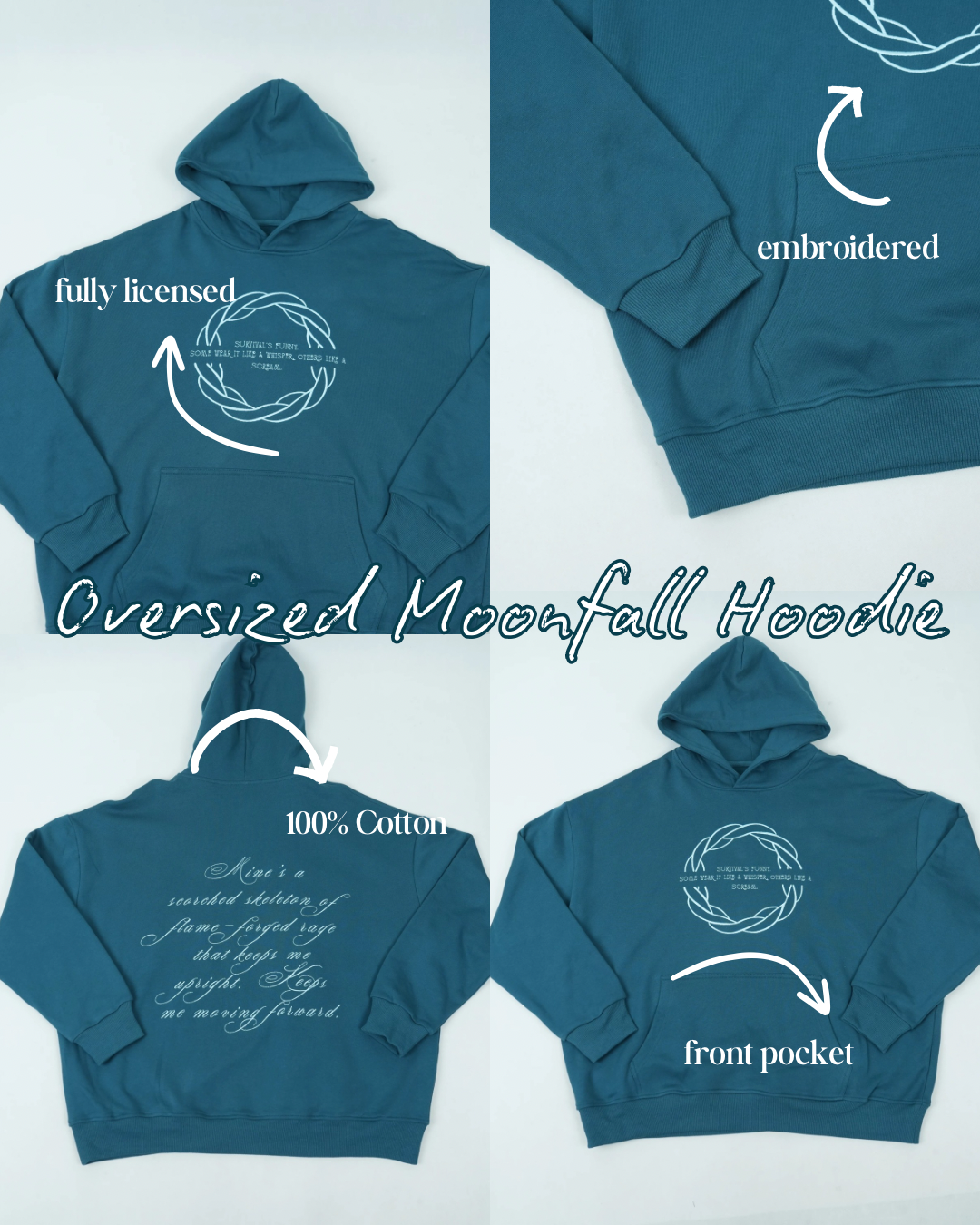 PRE ORDER- Oversized Moonfall Hoodie