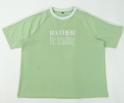Rather Be Reading Oversized Tee