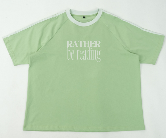 Rather Be Reading Oversized Tee